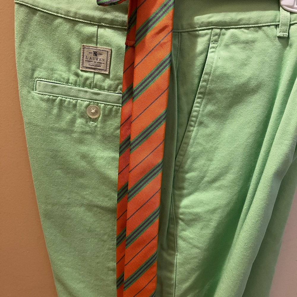 Ralph Lauren Mint Green and Pink Cotton Shorts